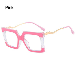 New Fashion Square Eyeglasses Optical Anti-blue Glasses Sunglasses