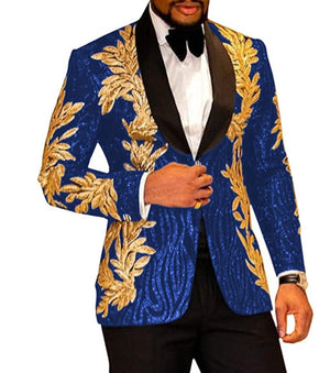 2 Pieces Slim Fit Grooms Jacket Wedding Party Suits