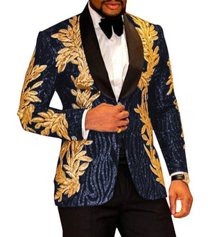 2 Pieces Slim Fit Grooms Jacket Wedding Party Suits