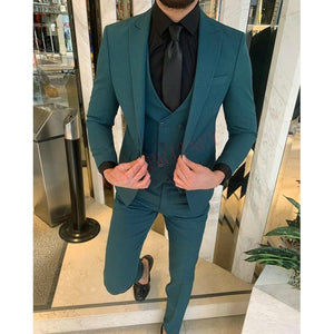 Slim Fit Prom Wedding Suits for Men's