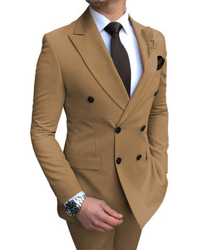 New Beige Men's Suit 2 Pieces