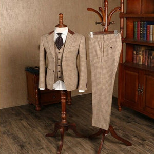 Three-Piece Suit for Men Slim fit for Groom Wedding