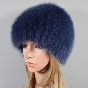 2021 Hot Sale Women Real Genuine Fox Fur Hat