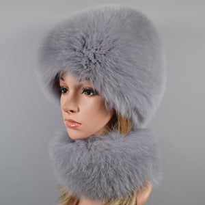 2021 Hot Sale Women Real Genuine Fox Fur Hat