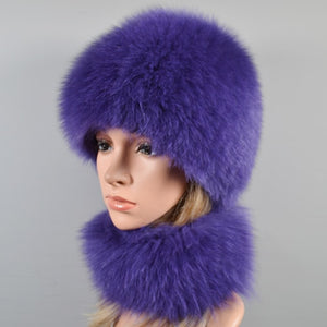 2021 Hot Sale Women Real Genuine Fox Fur Hat