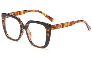 Dark Green Stripes Glasses Frames