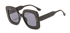 Square Retro Rivet Sunglasses