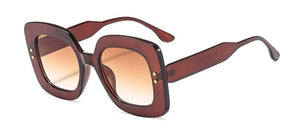 Square Retro Rivet Sunglasses