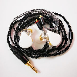 Resin Earbuds Powerful IEM Hifi Earphone