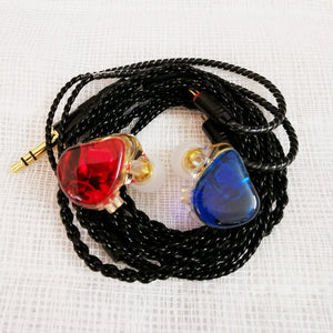 Resin Earbuds Powerful IEM Hifi Earphone