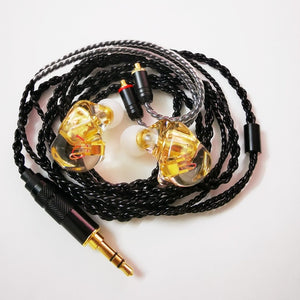 Resin Earbuds Powerful IEM Hifi Earphone