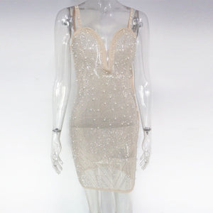 Pearl Crystal Party Dress