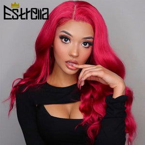 Dark Brown Body Wave Human Hair Wigs