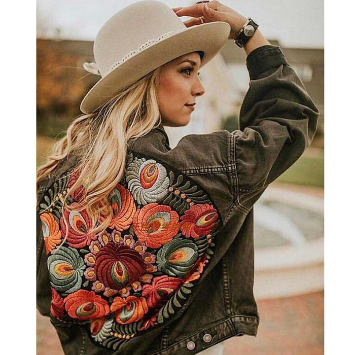 Embroidered Denim Jacket