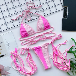 Micro thong bikini set