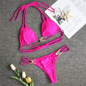 female crystal swimwear women