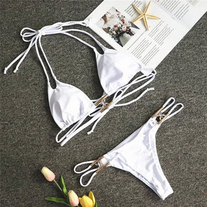 female crystal swimwear women