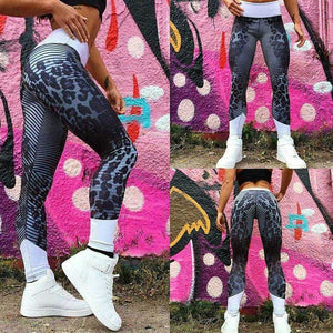 Leopard Women Stacked Leggings