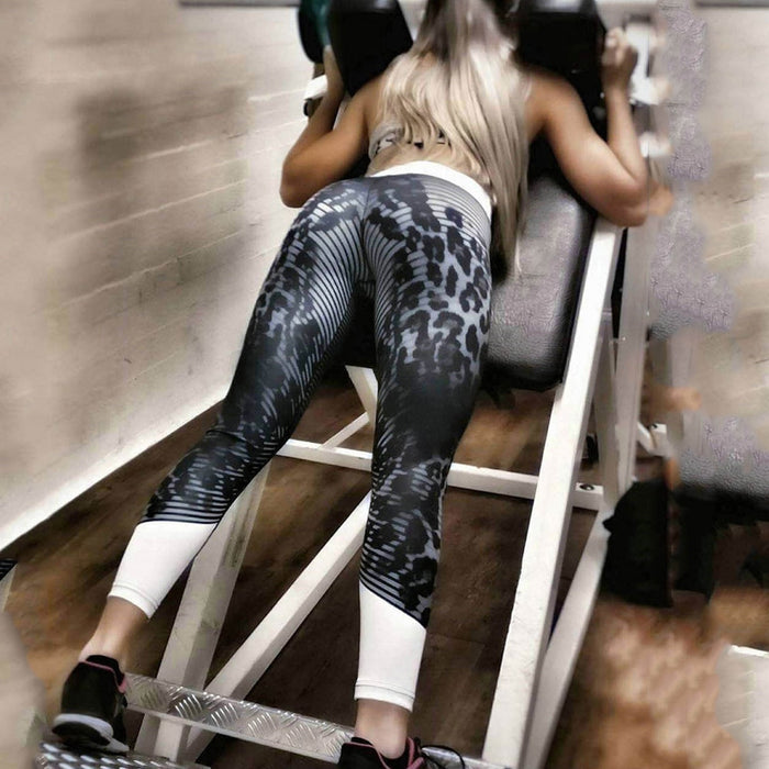 Leopard Women Stacked Leggings