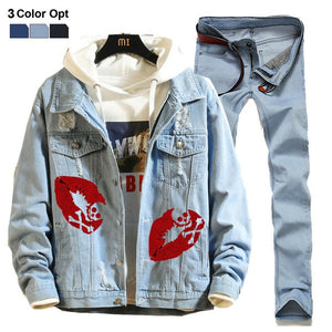 Men Boy Jean Denim Jacket