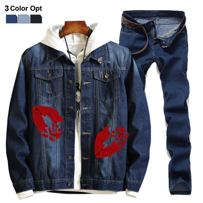 Men Boy Jean Denim Jacket