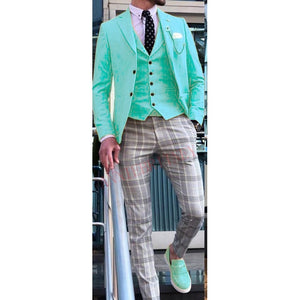 New Designs Casual Yellow Mens Suits