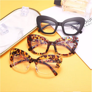 New Fashion Vintage Anti Blue Light Cat Eye Women Glasse