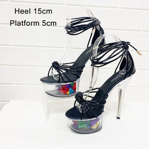 New Lace-Up Sandals High-Heeled