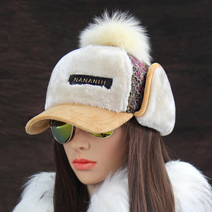 Winter Faux Cashmere Bomber Hat