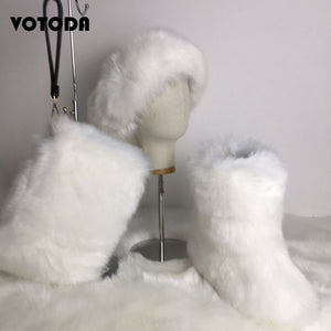 Winter Fluffy Women  Fur Bag