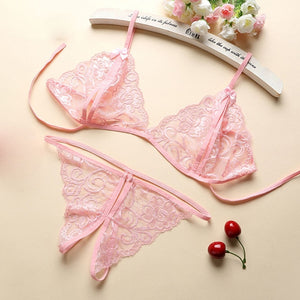 Women Sexy Lingerie Lace Bra Set