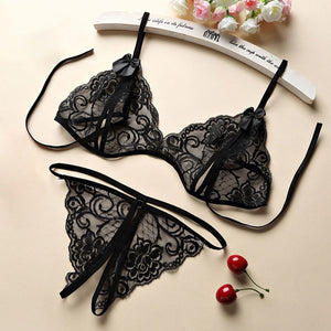 Women Sexy Lingerie Lace Bra Set